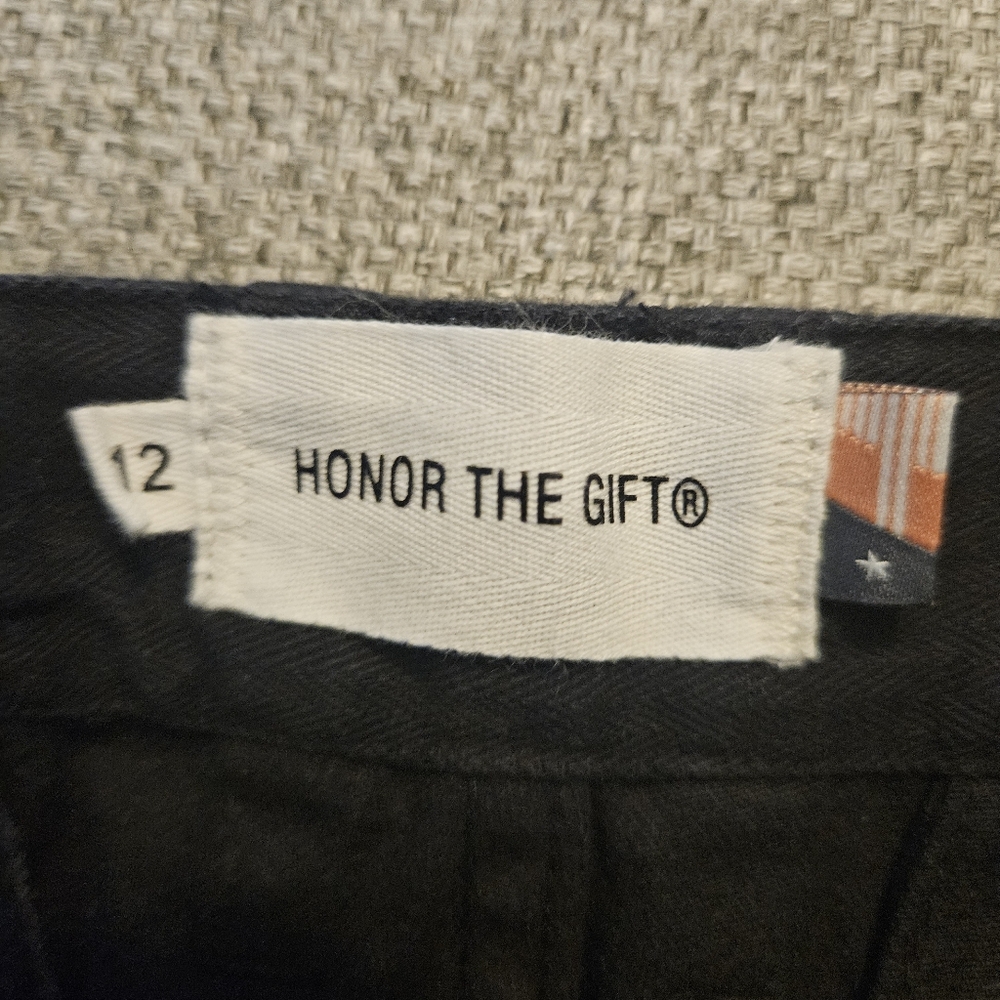 Honor the Gift Kids Pants 12 Black Unisex Relaxed Fit Streetwear EUC - Picture 3 of 10